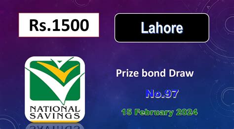 Rs 1500 Prize Bond list Feb 2024.